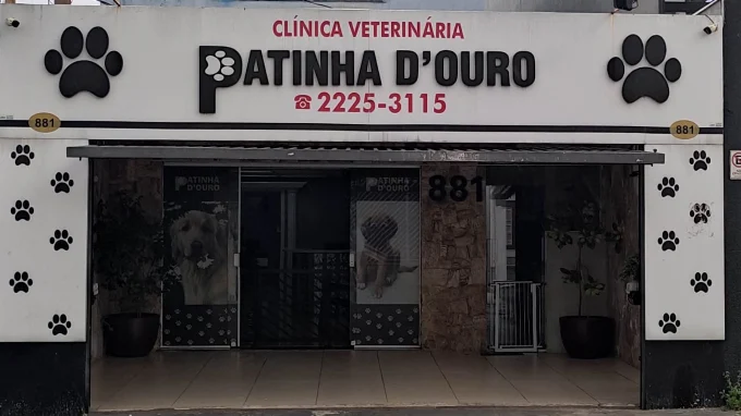 Fachada da Clínica Veterinária Patinha D'Ouro no Tatuapé